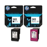KOMPLET HP Nr.302 CZARNY F6U66AE + KOLOR F6U65AE Zestaw