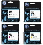 4x Tusz HP 712 DesignJet T210 T230 T250 T630 T650 oryginał