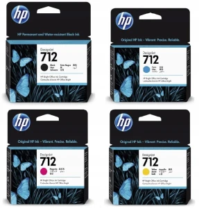 4x Tusz HP 712 DesignJet T210 T230 T250 T630 T650 oryginał