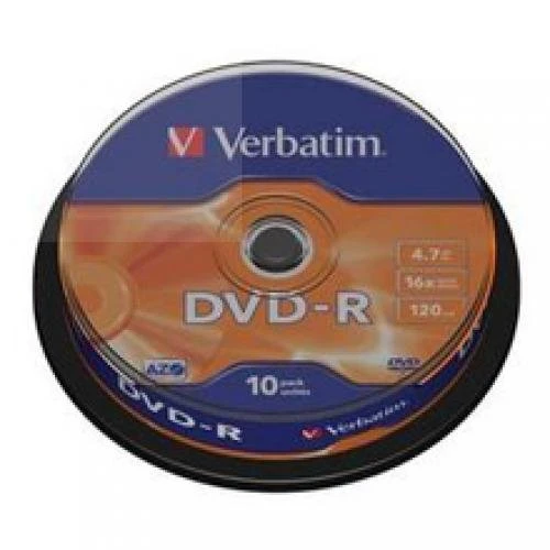 Verbatim Płyta DVD-R 4,7GB Cake 10pack (43523)