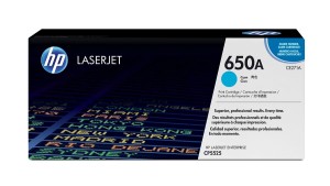Toner HP 650A do Color LaserJet CP5525, M750 | 15 000 str. (CE271A) Cyan