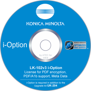 Konica-Minolta i-Option License Kit  v3 do Bizhub C227, C287...  | LK-102 |  (A0PD026)
