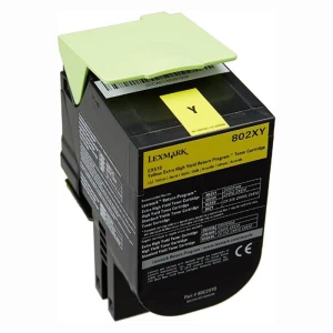 Kaseta z tonerem Lexmark 802XYE do CX-510 | 4 000 str. (80C2XY0/80C2XY0/80C2XYE) Yellow