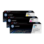 Zestaw trzech tonerów HP 128A do LJ Pro CP1525 ,CM1415 (CF371AM) | 3 x 1 300 str. CMY