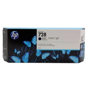 Tusz HP Nr.728 do DesignJet T730/T830 | 300ml (F9J68A) MatteBlack