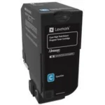 Toner Lexmark Oryginał 74C2HC0 Cyan