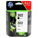 Tusz Hewlett-Packard Oryginał HP 302 BK+CMY Dwupak (X4D37AE)