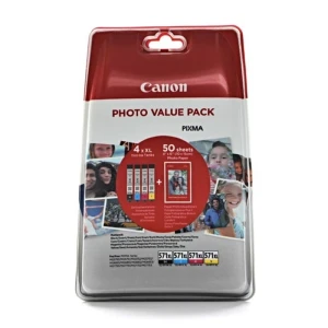 Canon oryginalny ink / tusz CLI-571XL C/M/Y/BK + 50x PP-201 (0332C005) CMYBk