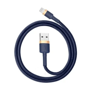 Baseus Kabel USB Lightning Cafule 2.4A 1m złoto-granatowy (CALKLF-BV3)