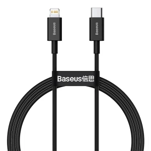 Baseus Kabel USB-C do Lightning Superior Series, 20W, PD | 1m | czarny (CATLYS-A01)