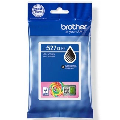 Tusz Brother Oryginał do MFC-J4350DW, MFC-J4550DW | 3tys. (LC527XLBK) Black