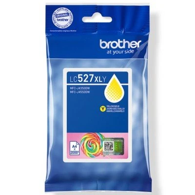 Tusz Brother Oryginał do MFC-J4350DW, MFC-J4550DW | 2tys. (LC527XLY) Yellow