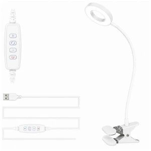 Bounn Lampka z klipsem biurkowa okrągła (BLZKO-1-WH)