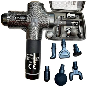 Pistolet do masażu massage gun akumulatorowy carbon (MG-0002)